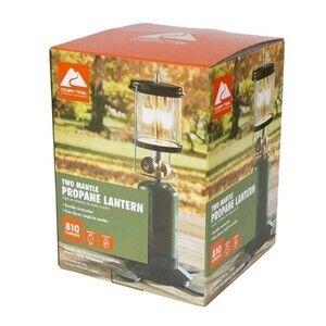 Ozark Trail 2 Mantle Propane Lantern Black (Propane Cylinder not included) NIB